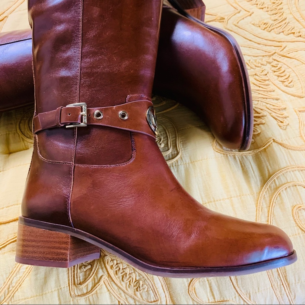 Michael kors leather riding boots